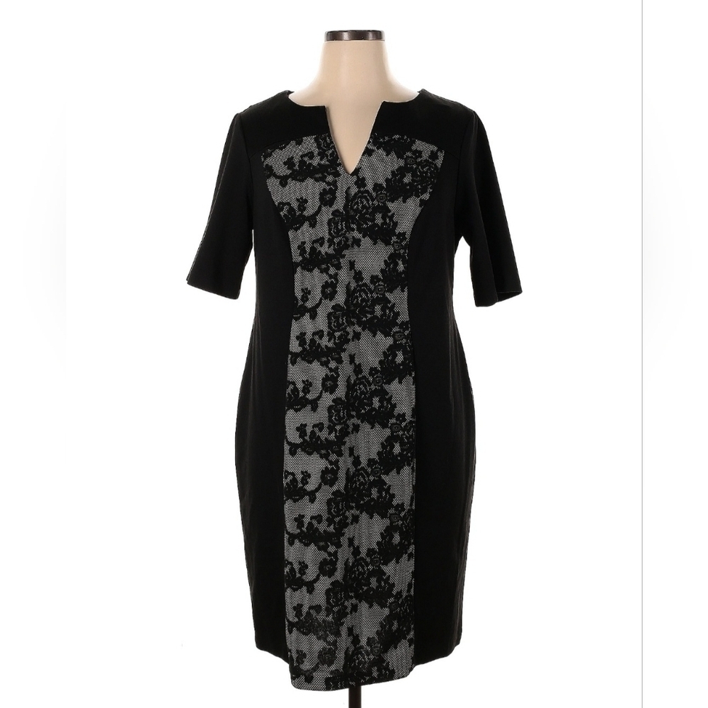 DRESSBARN short sleeve Midi Dress size 14w NWT